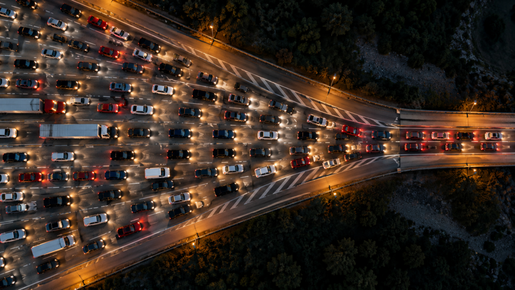 Traffic bottleneck visual