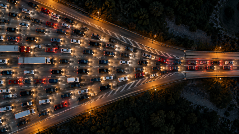 Traffic bottleneck visual